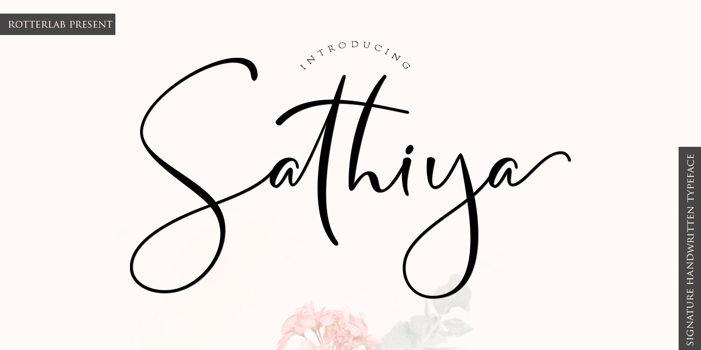 Пример шрифта Sathiya